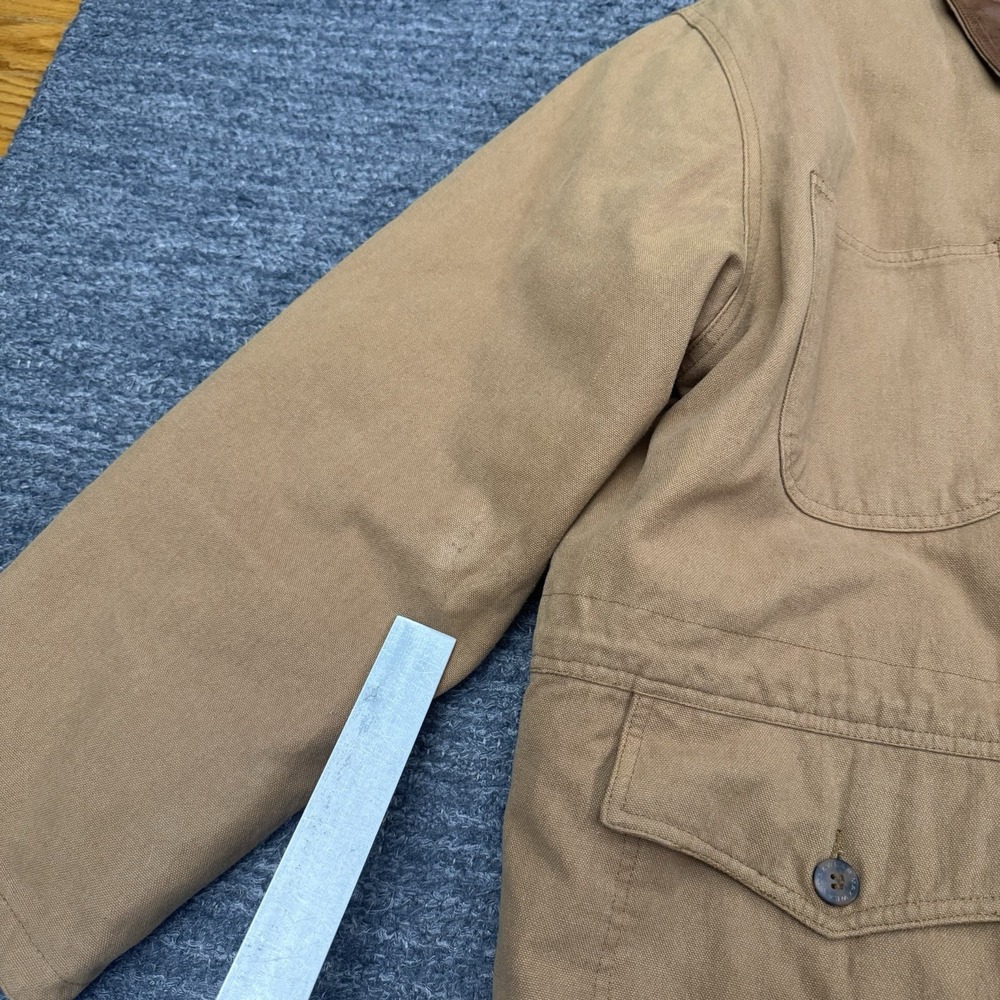 Vintage Maxwear Barn Chore Coat Jacket Large Removable Liner Workwear Leather - Picture 6 of 16